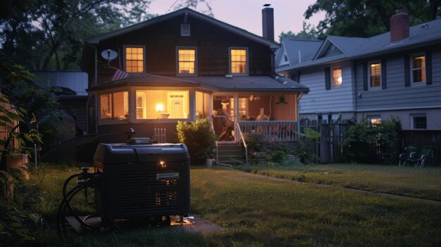 generator outside the house
